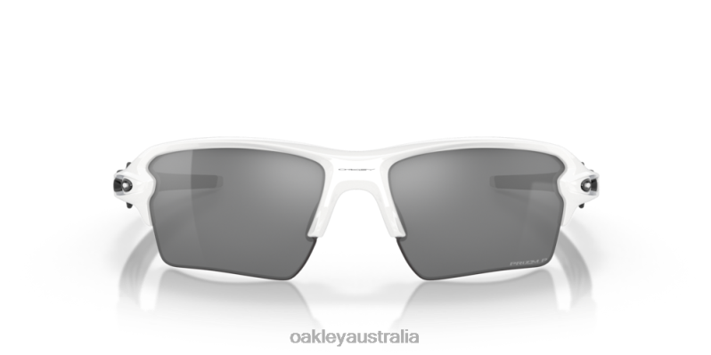 Flak 2.0 XL Prizm Black Polarized Lenses, Polished White Frame Oakley2ZJX132