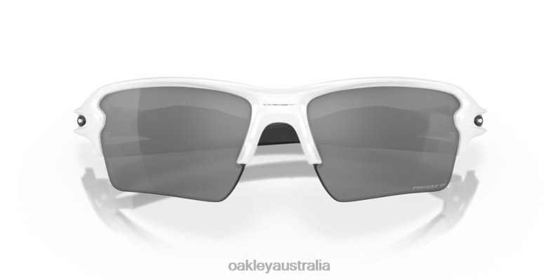 Flak 2.0 XL Prizm Black Polarized Lenses, Polished White Frame Oakley2ZJX132