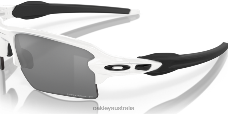 Flak 2.0 XL Prizm Black Polarized Lenses, Polished White Frame Oakley2ZJX132