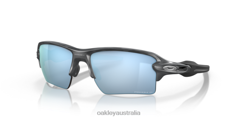 Flak 2.0 XL Prizm Deep Water Polarized Lenses, Matte Black Camo Frame Oakley2ZJX145