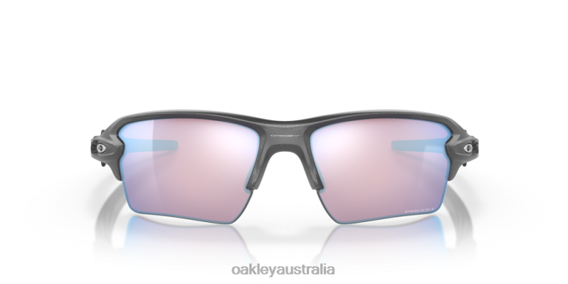 Flak 2.0 XL Prizm Snow Sapphire Lenses, Steel Frame Oakley2ZJX146