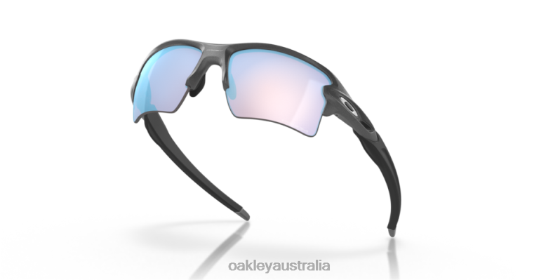Flak 2.0 XL Prizm Snow Sapphire Lenses, Steel Frame Oakley2ZJX146