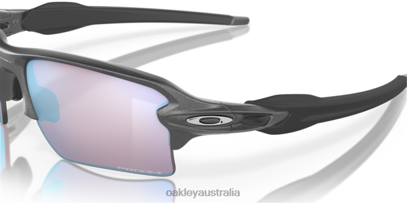 Flak 2.0 XL Prizm Snow Sapphire Lenses, Steel Frame Oakley2ZJX146