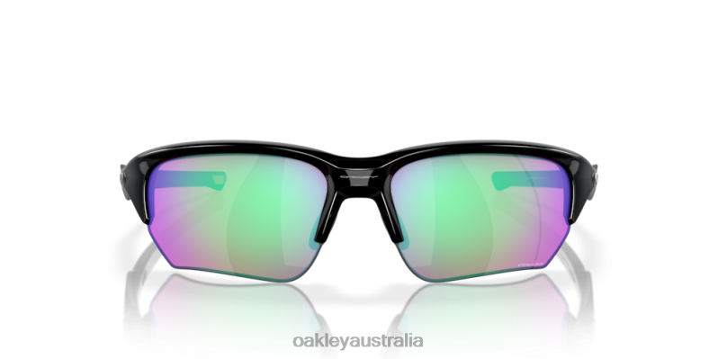 Flak Beta (Low Bridge Fit) Prizm Golf Lenses, Polished Black Frame Oakley2ZJX922