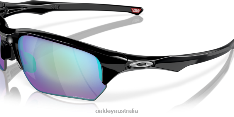 Flak Beta (Low Bridge Fit) Prizm Golf Lenses, Polished Black Frame Oakley2ZJX922