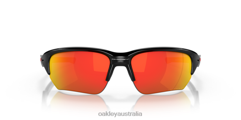 Flak Beta Ruby Iridium Polarized Lenses, Polished Black Frame Oakley2ZJX310