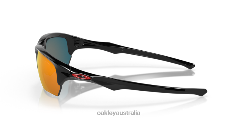 Flak Beta Ruby Iridium Polarized Lenses, Polished Black Frame Oakley2ZJX310