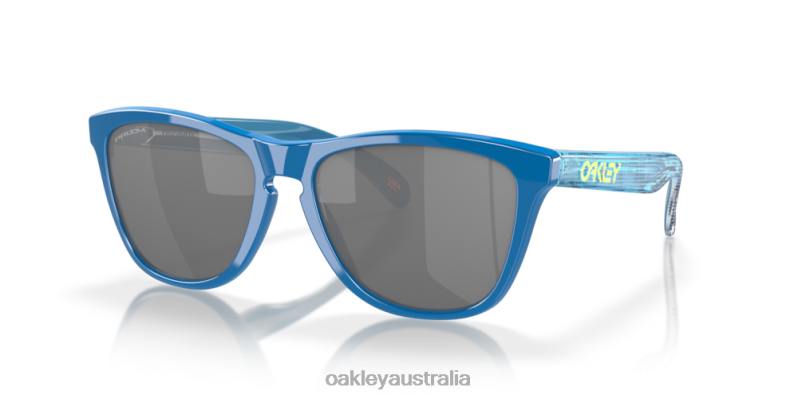 Frogskins (Low Bridge Fit) High Resolution Collection Prizm Black Lenses, Hi Res Polished Sapphire Frame Oakley2ZJX823 - Click Image to Close