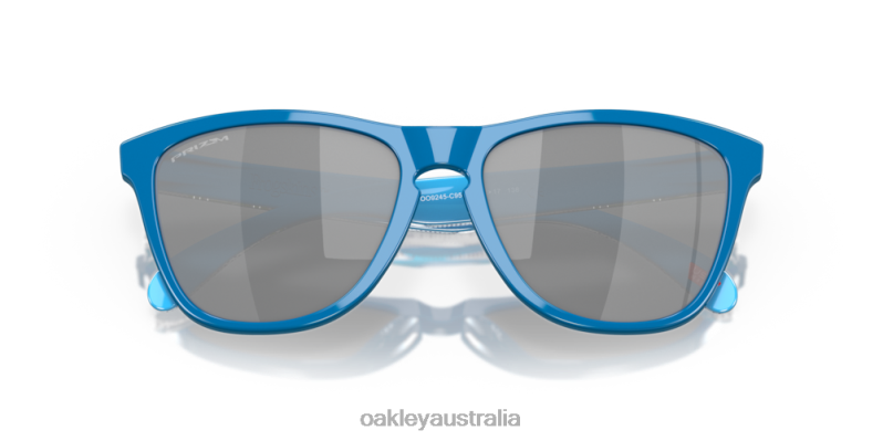 Frogskins (Low Bridge Fit) High Resolution Collection Prizm Black Lenses, Hi Res Polished Sapphire Frame Oakley2ZJX823