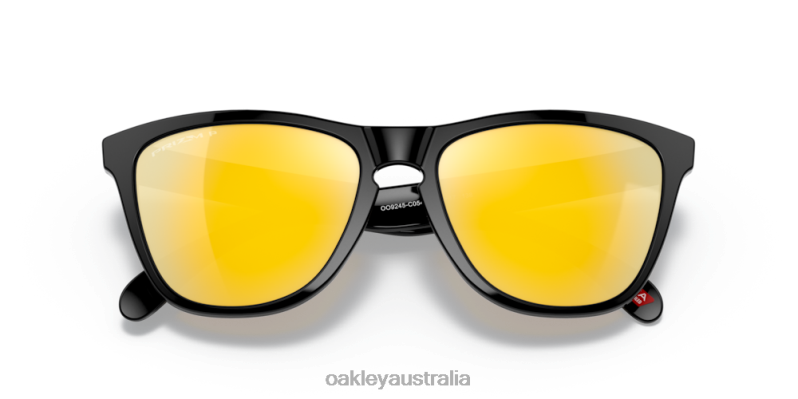 Frogskins (Low Bridge Fit) Prizm 24K Polarized Lenses, Polished Black Frame Oakley2ZJX818
