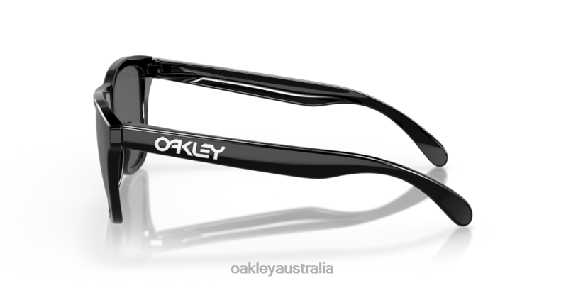 Frogskins (Low Bridge Fit) Prizm Black Lenses, Polished Black Frame Oakley2ZJX809