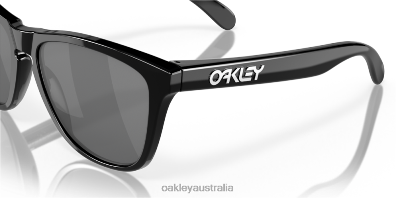 Frogskins (Low Bridge Fit) Prizm Black Lenses, Polished Black Frame Oakley2ZJX809
