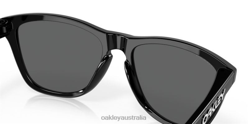 Frogskins (Low Bridge Fit) Prizm Black Lenses, Polished Black Frame Oakley2ZJX809