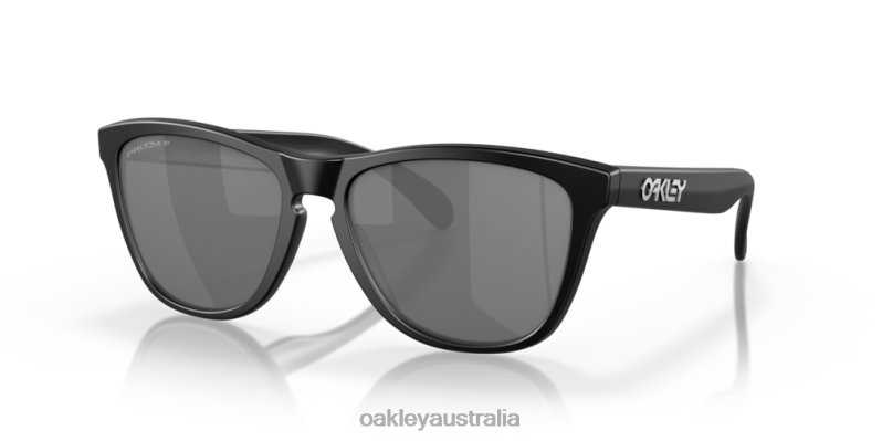 Frogskins (Low Bridge Fit) Prizm Black Polarized Lenses, Matte Black Frame Oakley2ZJX814