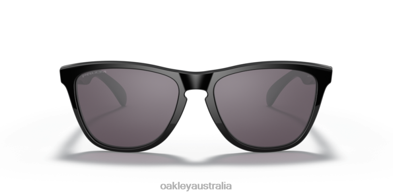 Frogskins (Low Bridge Fit) Prizm Grey Lenses, Polished Black Frame Oakley2ZJX813