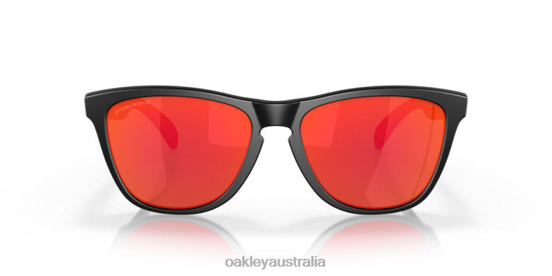 Frogskins (Low Bridge Fit) Prizm Ruby Lenses, Matte Black Frame Oakley2ZJX810
