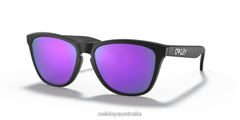 Frogskins (Low Bridge Fit) Prizm Violet Lenses, Matte Black Frame Oakley2ZJX815