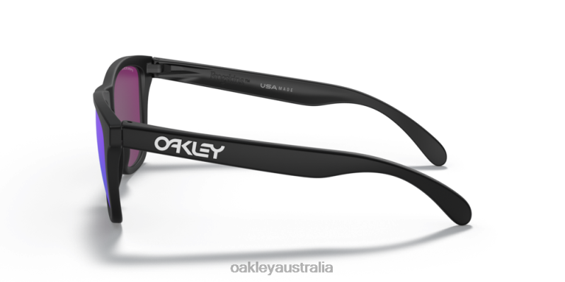 Frogskins (Low Bridge Fit) Prizm Violet Lenses, Matte Black Frame Oakley2ZJX815