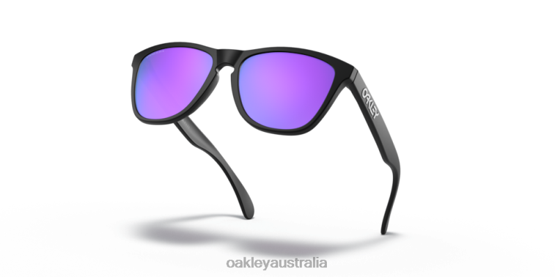 Frogskins (Low Bridge Fit) Prizm Violet Lenses, Matte Black Frame Oakley2ZJX815