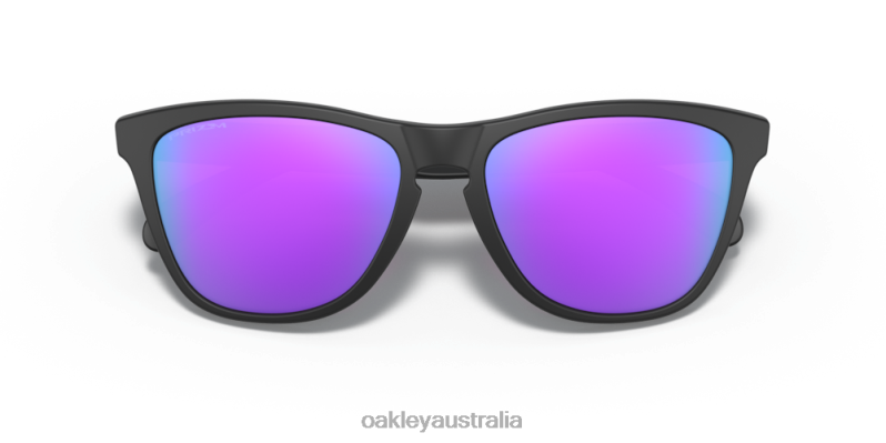 Frogskins (Low Bridge Fit) Prizm Violet Lenses, Matte Black Frame Oakley2ZJX815