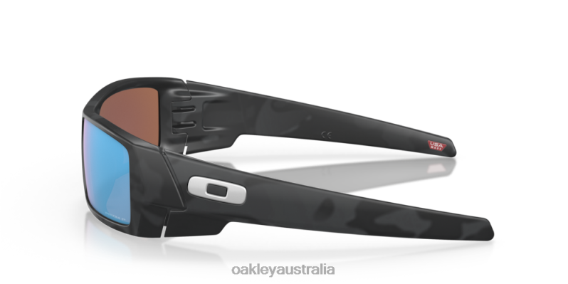 Gascan Prizm Deep Water Polarized Lenses, Matte Black Camo Frame Oakley2ZJX322