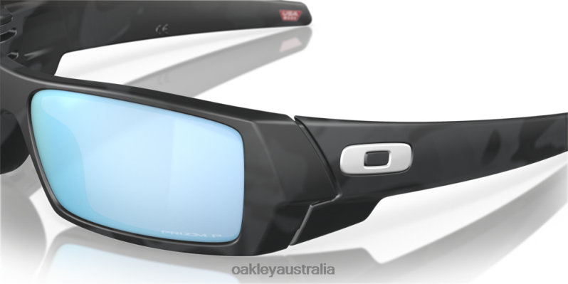 Gascan Prizm Deep Water Polarized Lenses, Matte Black Camo Frame Oakley2ZJX322