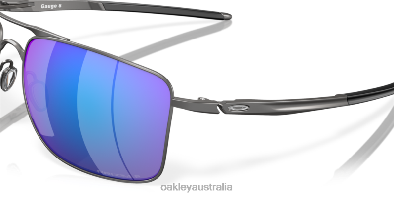 Gauge 8 Prizm Sapphire Polarized Lenses, Matte Gunmetal Frame Oakley2ZJX513