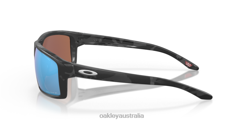Gibston Prizm Deep Water Polarized Lenses, Matte Black Camo Frame Oakley2ZJX392