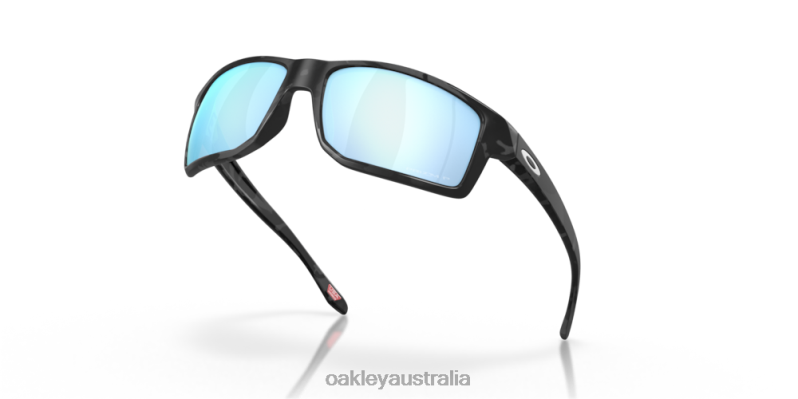 Gibston Prizm Deep Water Polarized Lenses, Matte Black Camo Frame Oakley2ZJX392