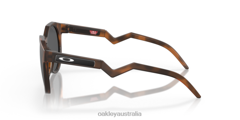 HSTN (Low Bridge Fit) Prizm Black Polarized Lenses, Matte Brown Tortoise Frame Oakley2ZJX1011
