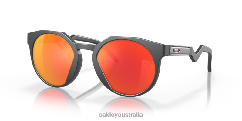 HSTN (Low Bridge Fit) Prizm Ruby Lenses, Matte Carbon Frame Oakley2ZJX1009