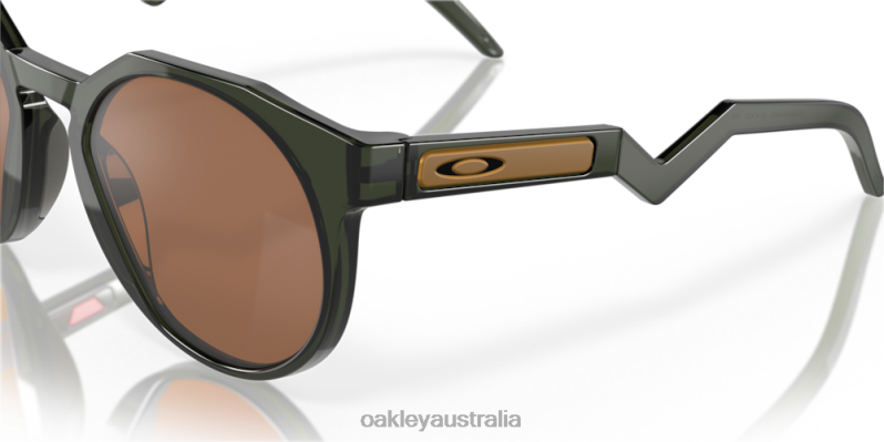 HSTN (Low Bridge Fit) Prizm Tungsten Polarized Lenses, Olive Ink Frame Oakley2ZJX1010