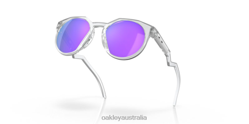 HSTN (Low Bridge Fit) Prizm Violet Lenses, Matte Clear Frame Oakley2ZJX1008