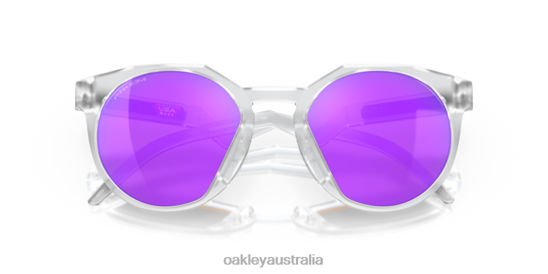 HSTN (Low Bridge Fit) Prizm Violet Lenses, Matte Clear Frame Oakley2ZJX1008