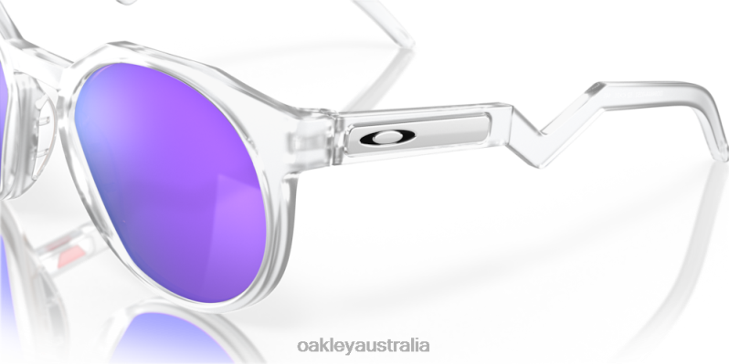 HSTN (Low Bridge Fit) Prizm Violet Lenses, Matte Clear Frame Oakley2ZJX1008