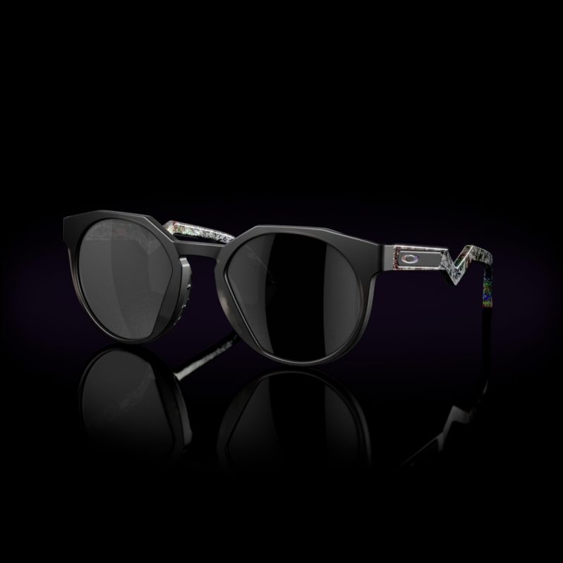 HSTN (Low Bridge Fit) Verve Collection Prizm Black Polarized Lenses, Matte Grey Smoke Frame Oakley2ZJX1014