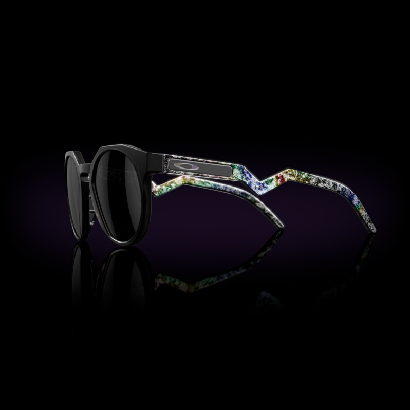 HSTN (Low Bridge Fit) Verve Collection Prizm Black Polarized Lenses, Matte Grey Smoke Frame Oakley2ZJX1014