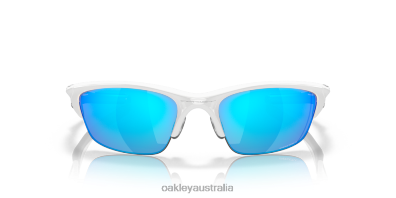 Half Jacket 2.0 (Low Bridge Fit) Prizm Sapphire Lenses, White Frame Oakley2ZJX684