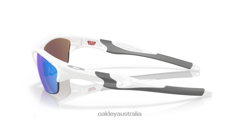 Half Jacket 2.0 (Low Bridge Fit) Prizm Sapphire Lenses, White Frame Oakley2ZJX684