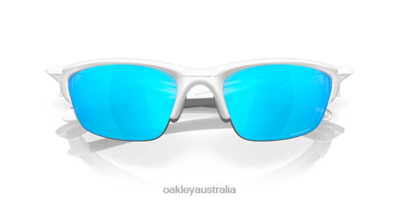 Half Jacket 2.0 (Low Bridge Fit) Prizm Sapphire Lenses, White Frame Oakley2ZJX684