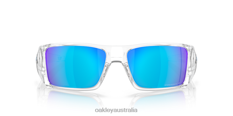 Heliostat Prizm Sapphire Polarized Lenses, Clear Frame Oakley2ZJX760