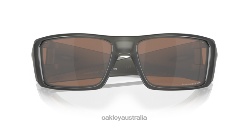 Heliostat Prizm Tungsten Polarized Lenses, Matte Grey Smoke Frame Oakley2ZJX757