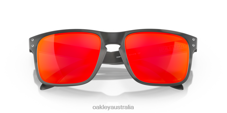Holbrook Black Camo Collection Prizm Ruby Lenses, Black Camo Frame Oakley2ZJX58