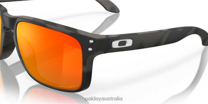 Holbrook Black Camo Collection Prizm Ruby Lenses, Black Camo Frame Oakley2ZJX58