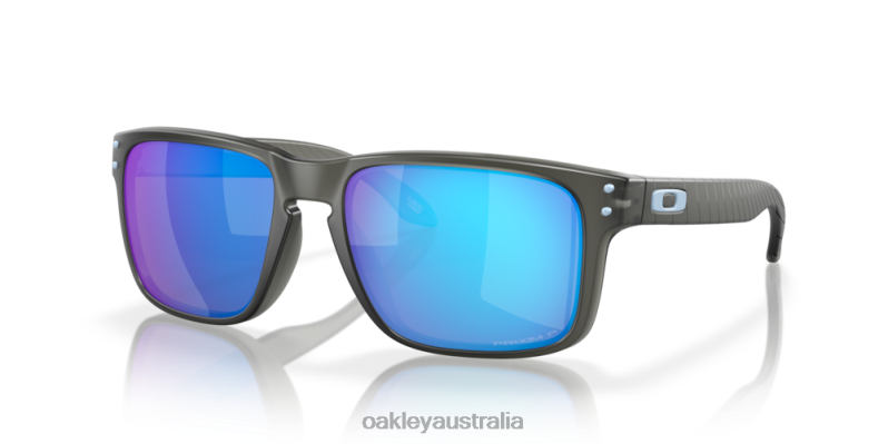 Holbrook Encircle Collection Prizm Sapphire Polarized Lenses, Matte Grey Smoke Frame Oakley2ZJX621