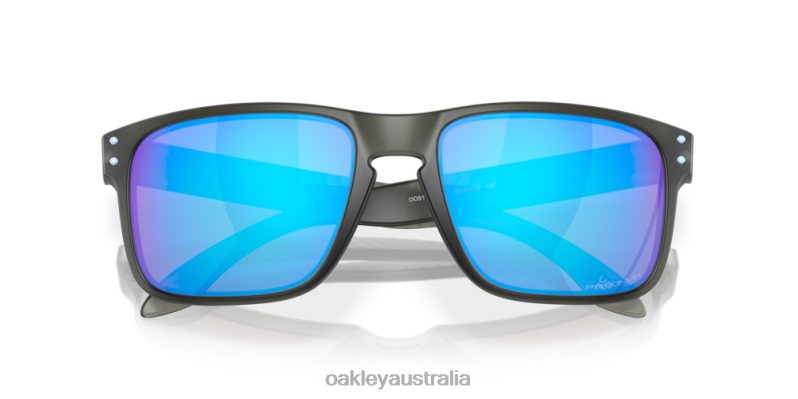 Holbrook Encircle Collection Prizm Sapphire Polarized Lenses, Matte Grey Smoke Frame Oakley2ZJX621