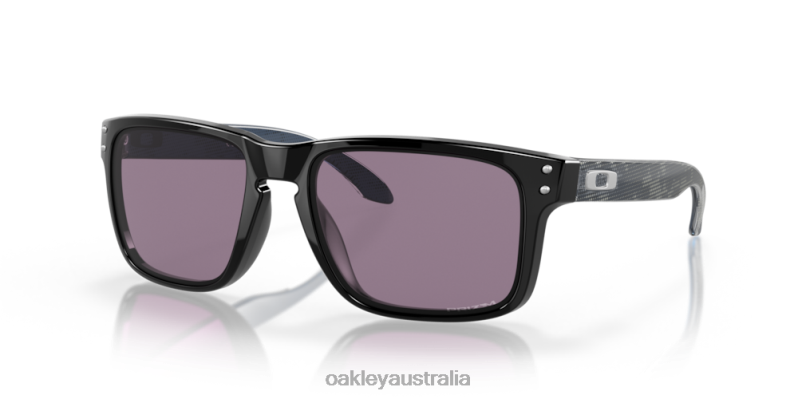 Holbrook (Low Bridge Fit) High Resolution Collection Prizm Grey Lenses, Polished Black Frame Oakley2ZJX803