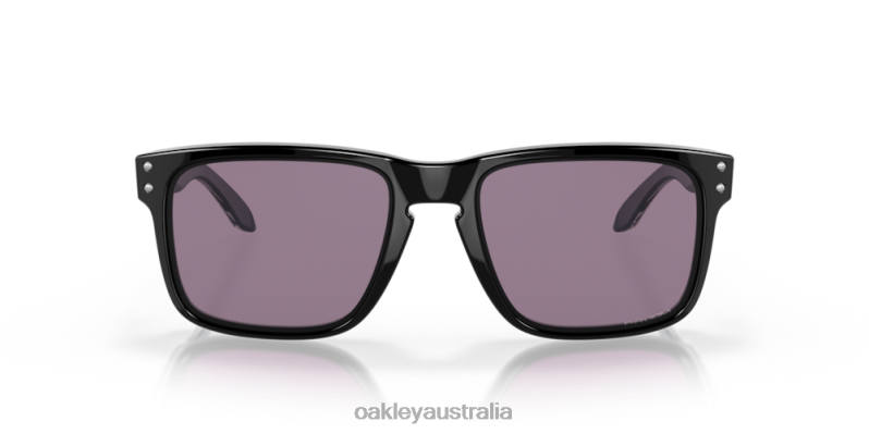 Holbrook (Low Bridge Fit) High Resolution Collection Prizm Grey Lenses, Polished Black Frame Oakley2ZJX803