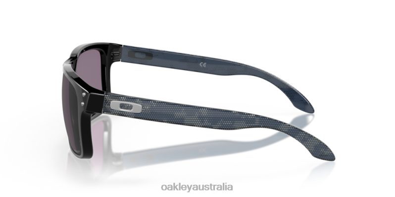 Holbrook (Low Bridge Fit) High Resolution Collection Prizm Grey Lenses, Polished Black Frame Oakley2ZJX803