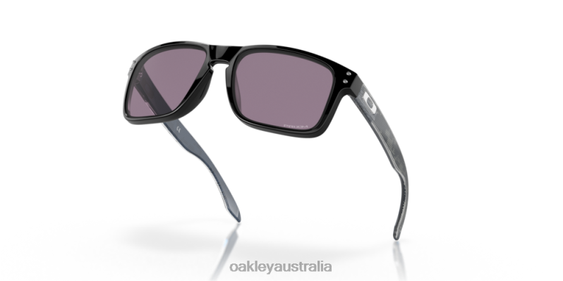 Holbrook (Low Bridge Fit) High Resolution Collection Prizm Grey Lenses, Polished Black Frame Oakley2ZJX803